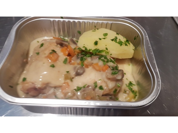 Duo de poulet aux champignons sauvages 